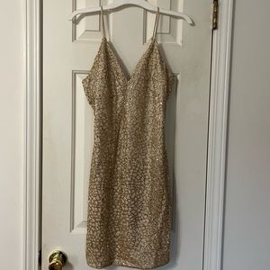 Windsor gold sequin dress